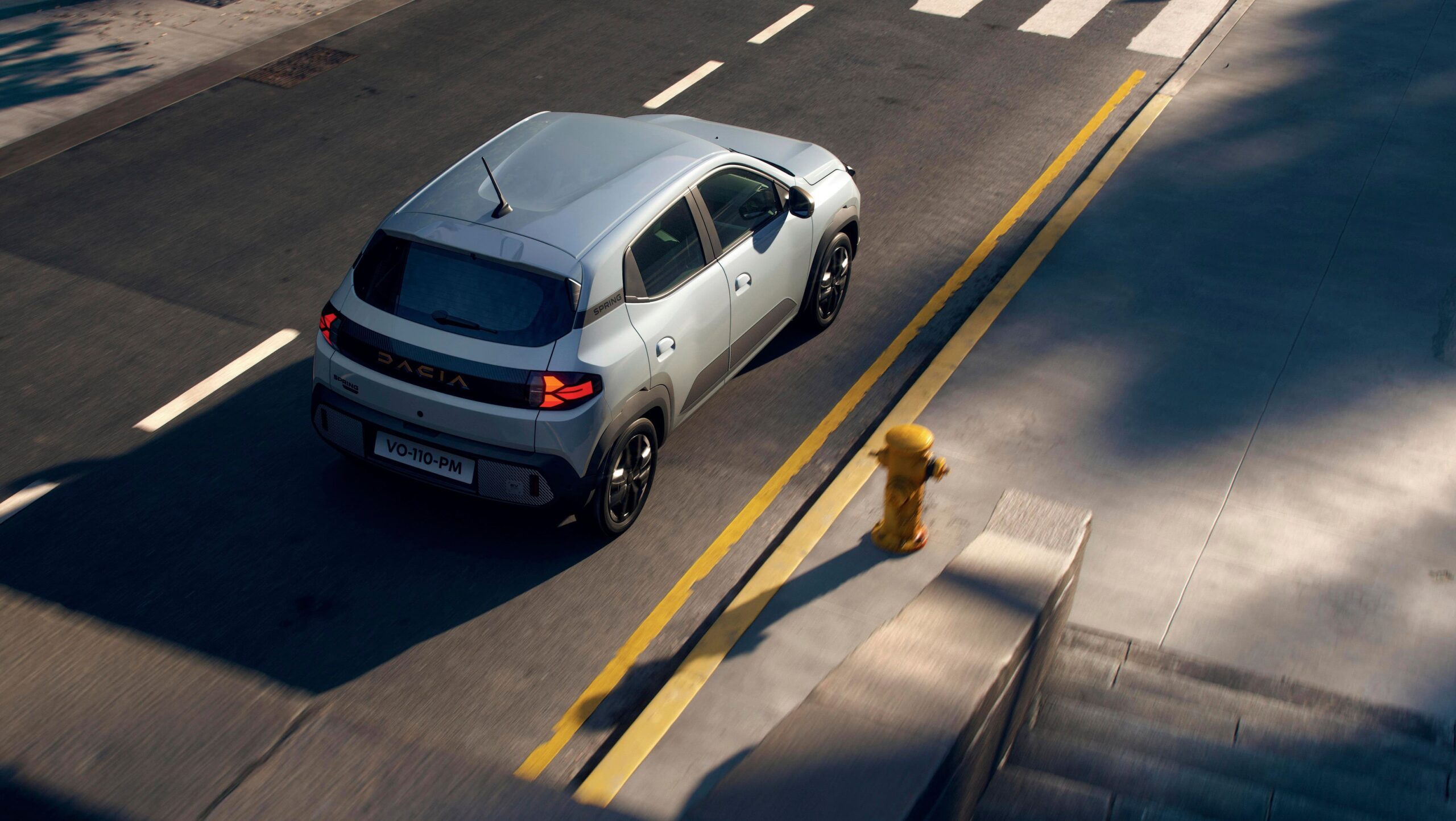 Dacia Spring achterkant