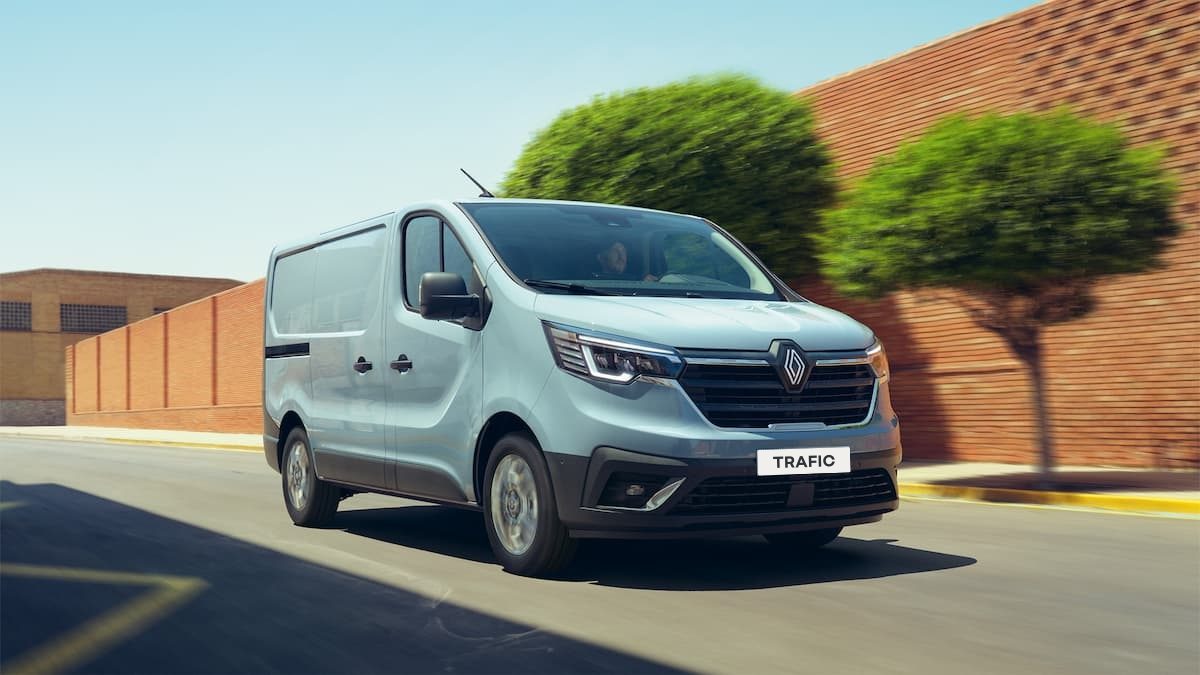 Renault Trafic lichtblauw