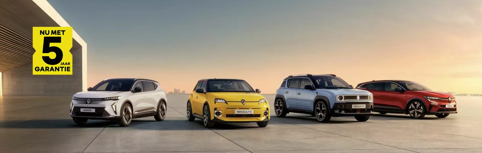 5 jaar garantie Renault