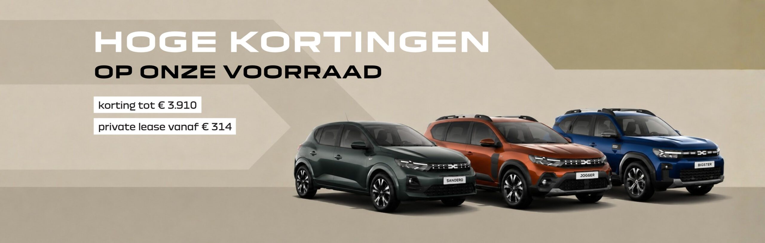 Hoge kortingen op Dacia