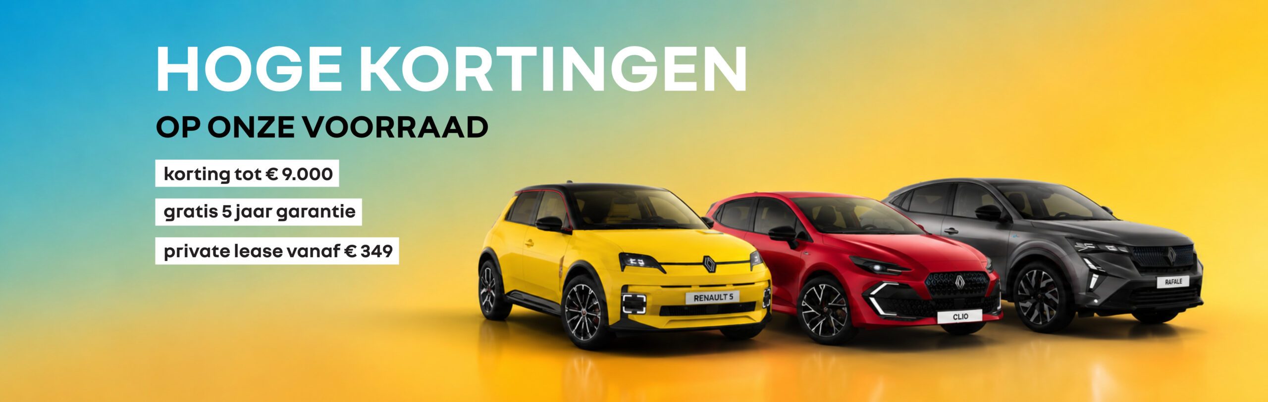 Hoge kortingen op Renault